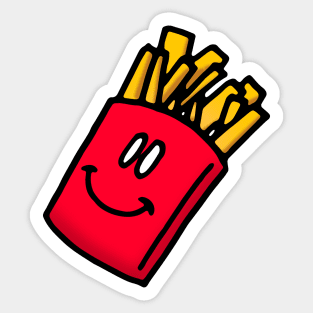 Simple Fries Doodle Sticker